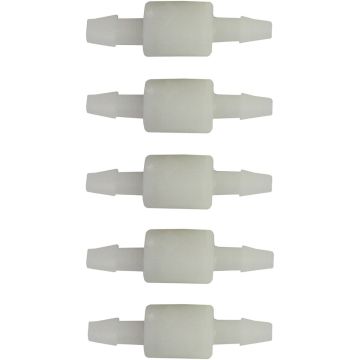 5 Pack- Backflow-Prevention Valves with Barbed Fittings for Luna Trainer Bottles -(5180)