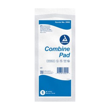 Combine Pads 1/pouch - Sterile 8" x 7 1/2"