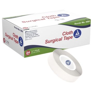 Cloth Surgical Hypoallergenic Tape 1/2" x 10 yds