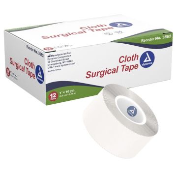 Cloth Surgical Hypoallergenic Tape 1" x 10 yds