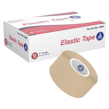 Elastic Tape 1" x 5 yds 12/12/Cs