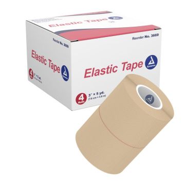 Elastic Tape 3" x 5 yds 12/4/Cs