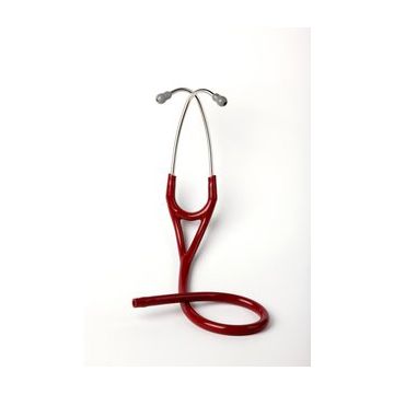 3M™  Littmann® Stethoscope Binaurals for Master Cardiology™, Cardiology III™, Cardiology II S.E. and Cardiology S.T.C. Stethoscopes, Burgundy Tube, Grey Eartips, 27 inch