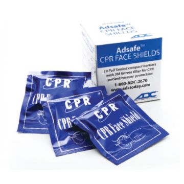 ADSAFE Face Shield, Foil Pack, 10/pkg.