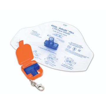 ADSAFE Face Shield Plus Adult, w/keychain, Orange,Disp