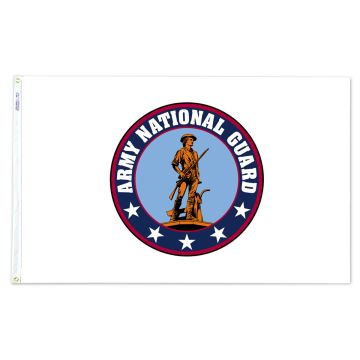 3X5 FT COLONIAL NYL-GLO NATIONAL GUARD FRINGE