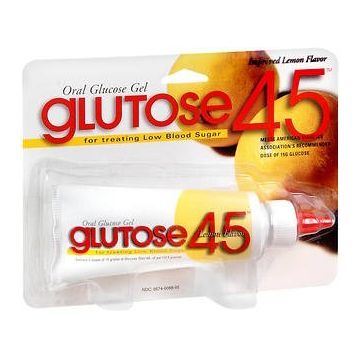 Glutose 45 Oral Glucose Gel LEMON Flavor