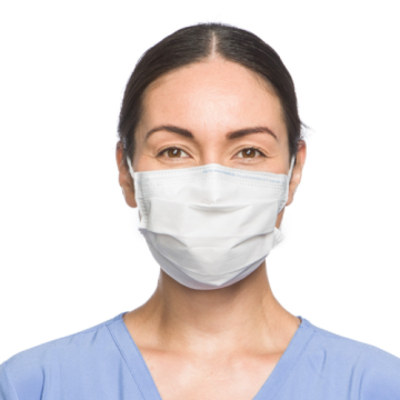 Halyard Health 41802 White Fluidshield ASTM Level 1 Procedure Mask SO SOFT Lining 50 per Box