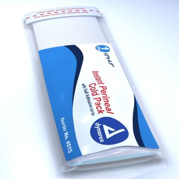 Perineal Instant Cold Pack with self adhesive strip 4 1/2" x 12" 24/Cs