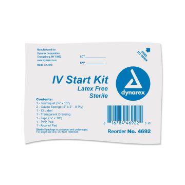 IV Start Kit, w/o Gloves  50/cs