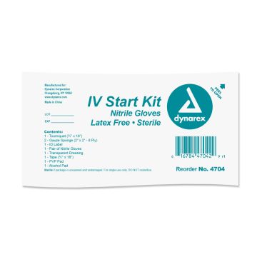 IV Start Kit w/Nitrile Gloves  50/c