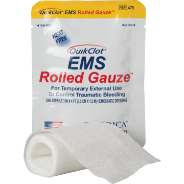 QuikClot EMS Rolled Gauze 3"x48"