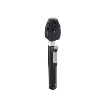 DIAGNOSTIX Pkt Ophthalmoscope 2.5v, LED, Hard, Black