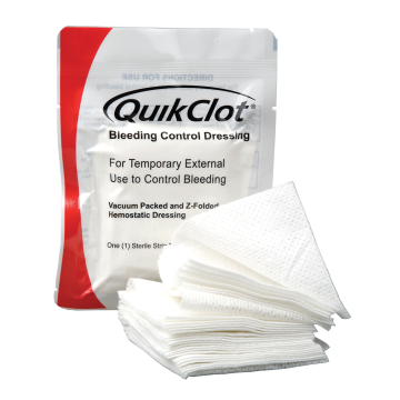 QuikClot Bleeding Control Dressing, Z-Fold (3" x 4 Yards)