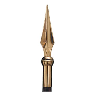 7 IN BRASS STAFF SPEAR