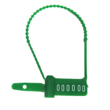 Cynch-Loks Numbered Green Beakaway Locks 100/ Bag