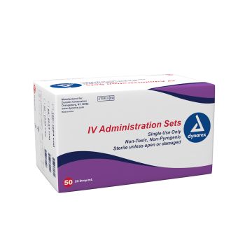 IV Administration set -20 drop - 100"1 inj site w/micron fil 50/ Case