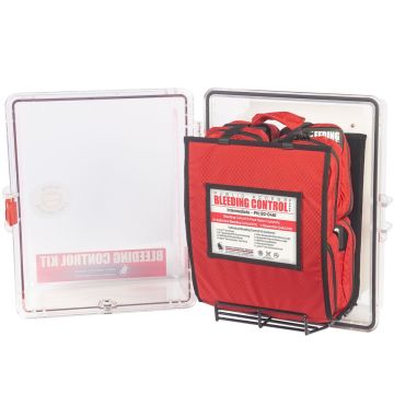 PUBLIC ACCESS BLEEDING CONTROL STATIONS - 8-PACK NYLON INTERMEDIATE CLEAR POLYCARBONATE
