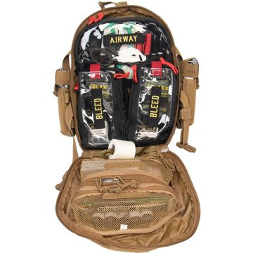 K9 MINI MEDIC KIT - ADVANCED W/ CELOX GAUZE - COYOTE