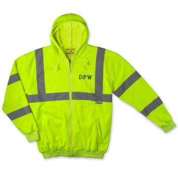 The Mack Hoodie in Fluor Yellow With Silver/Grey Refl Tape