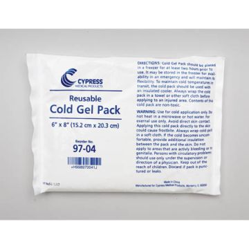 Cold-Only Reusable Gel Pack 6" x 8"