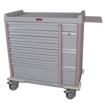 OptimAL All Aluminum 420 Capacity Unit Dose Medication Cart, Specialty Package