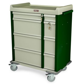 OptimAL Line, Aluminum 460 Capacity Punch Card Medication Cart, Specialty Package