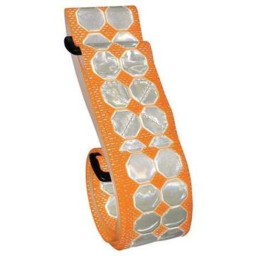 PT Belts (2" x 5.5") -  Glows and reflects! Orange (with 2"x2" velcro square, to hold 1 rank patch)