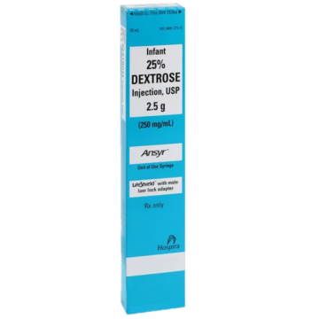 INFANT 25% DEXTROSE INJECTION, USP 2.5g (250mg/mL) ANSYR SYR