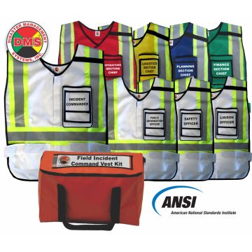 NIMS/ICS Field Incident Command Vest Kit