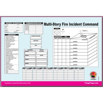 Multi-Story Incident Comm Sheets (Synthetic Paper, Pad of 25)