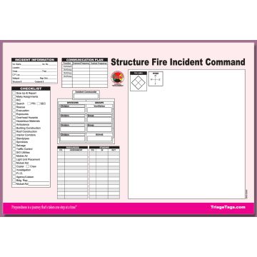 Structure Fire Incident Comm Sheets (Synthetic Paper, Pad of 25)