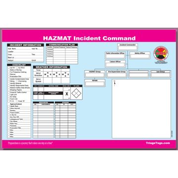 HAZMAT Incident Comm Sheets (Synthetic Paper, Pad of 25)