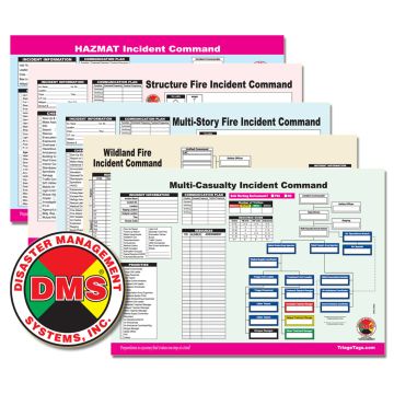 Incident Command Worksheet Multi-Pack (1 each of DMS-05562, 05563, 05564, 05564, 05566)