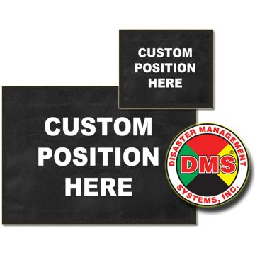 Custom Imprinted Black Placard Card Set for ANSI Dynamic Vest,