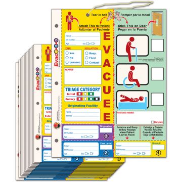Evac123 Evacuation Tags - Pack of 20