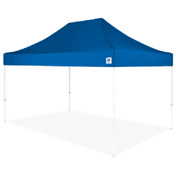 EZ Up Eclipse 10 x 15 Shelter Blue Top with White Steel Frame