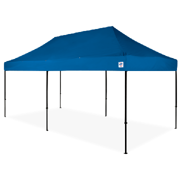 EZ Up Eclipse 10 x 20 Shelter Blue Top with Black Steel Frame