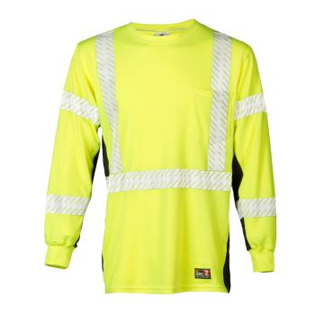 Premium Black Series Flame Resistant Long Sleeve T-Shirt Lime