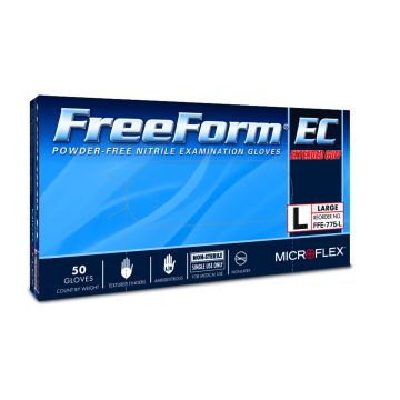 FreeForm EC Powder Free Nitrile Exam Gloves