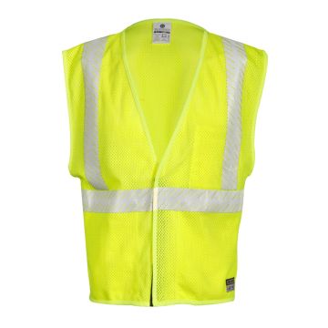 Flame Resistant Breathable Mesh Vest Lime