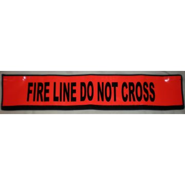 Flex-Safe Fire Line - Do Not Cross Sign - Safety Orange