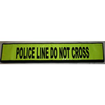 Flex-Safe Police Line Do Not Cross Sign - Hi-Vis Yellow