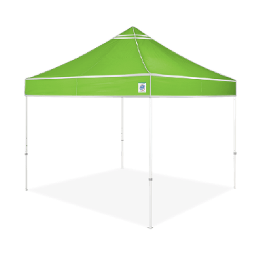 Hi-Viz Utility 10 x 10 Utility Shelter Bright Green with Silver