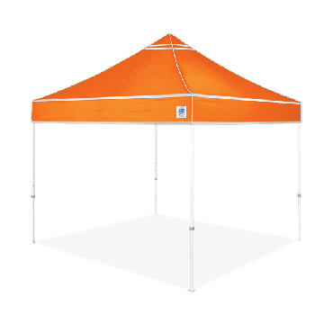 Hi-Viz Utility 10 x 10 Utility Shelter Bright Orange with Silver