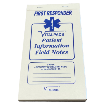 Vital Pad BLS Patient Information Field Notes Large