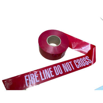 Fire Line Do Not Cross  3ML  3" x 1000'  Red with White Inprint