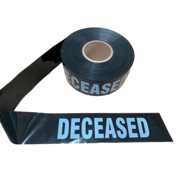 Deceased Triage Barrier Tape Black