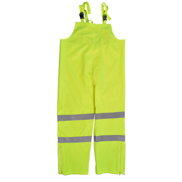 ANSI/ISEA 107-2010  Class E Lime Waterproof Rain Bib Pants