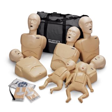 TPAK700T CPR Prompt® Tan (5) Adult/Child & (2) Infant Manikins